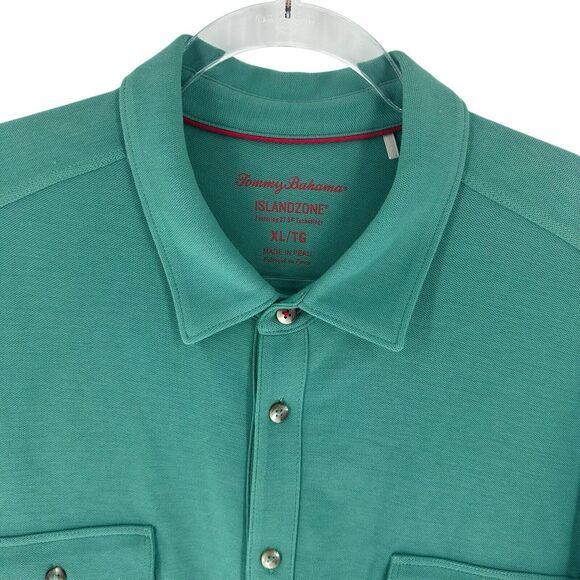 Tommy Bahama Shirt Mens XL Green Island Zone Camp Short Sleeve Button Down - Picture 7 of 16